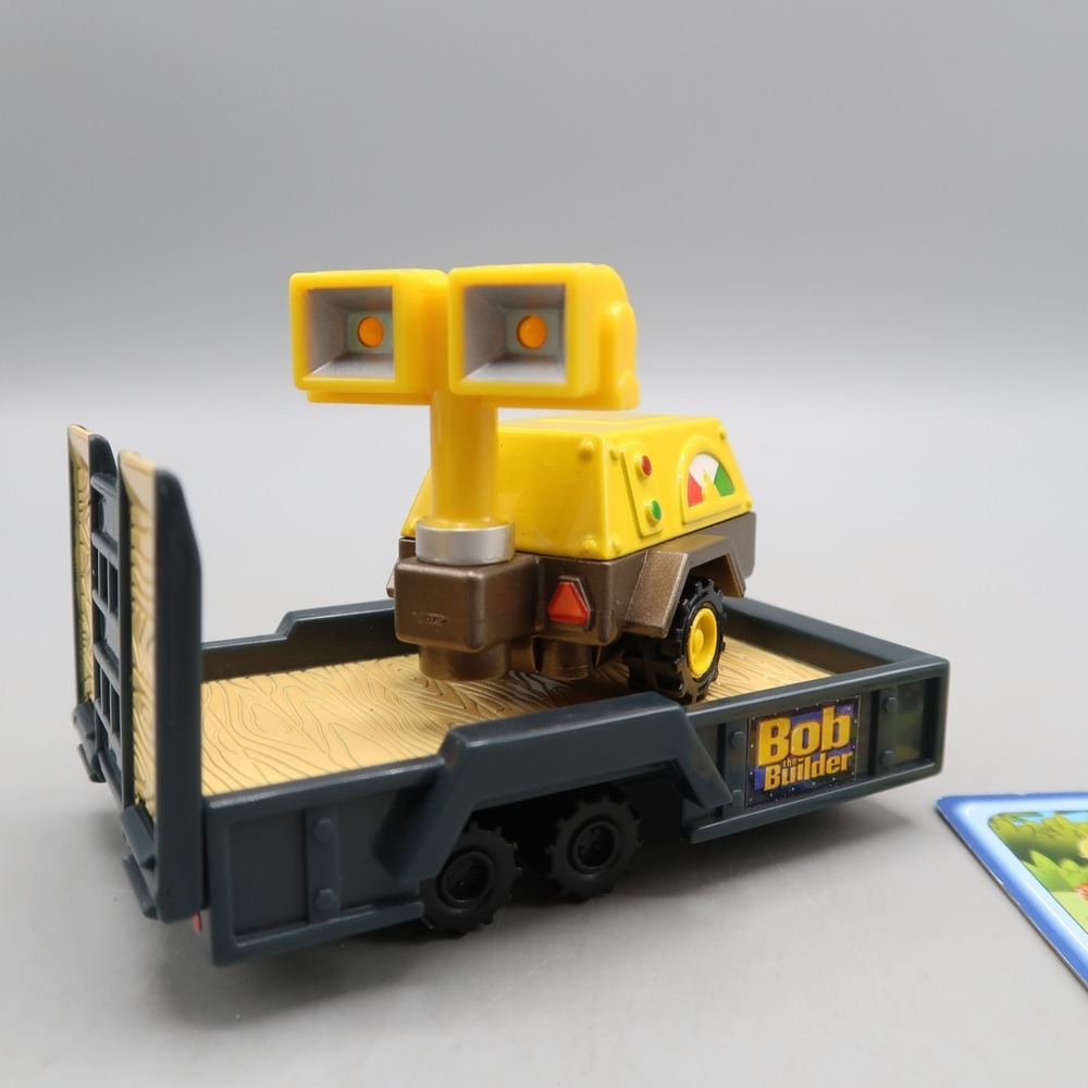 Bob The Builder Diecast Take Along Power Generator Work Lights Trailer Toy‎ 2006